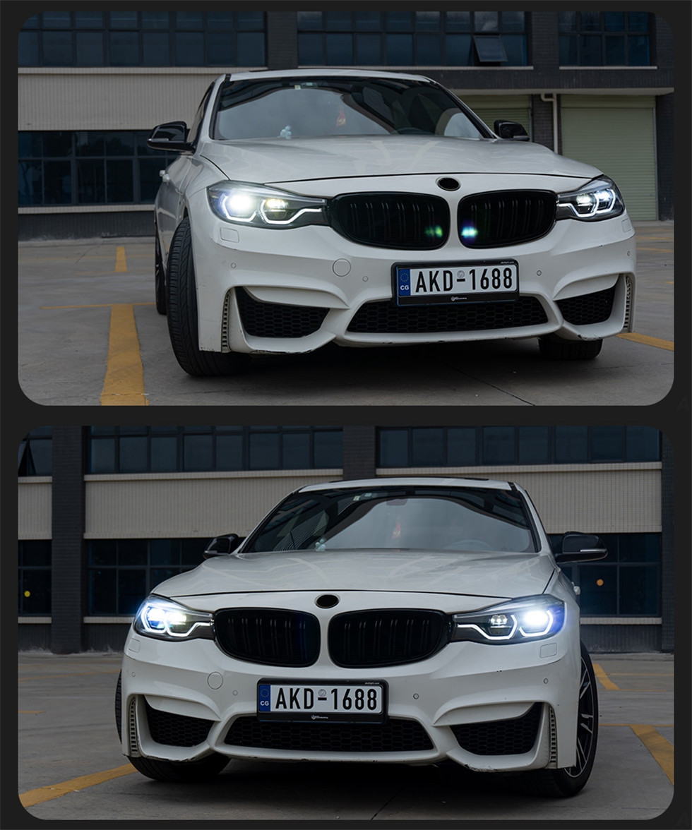 Car Styling for BMW F34 3 Series GT 3GT 20 13-20 20 With Xenon Lights LED Daytime Running Lights Fog Front Lights