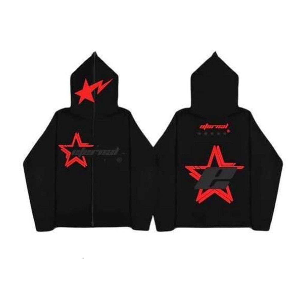 Men s Hoodies Sweatshirts Japan Anime Dark Coat Star Print Light Y2k Gothic Couple Harajuku Large Full Face Zipper Women Funny Net Chic Hoodie 230814