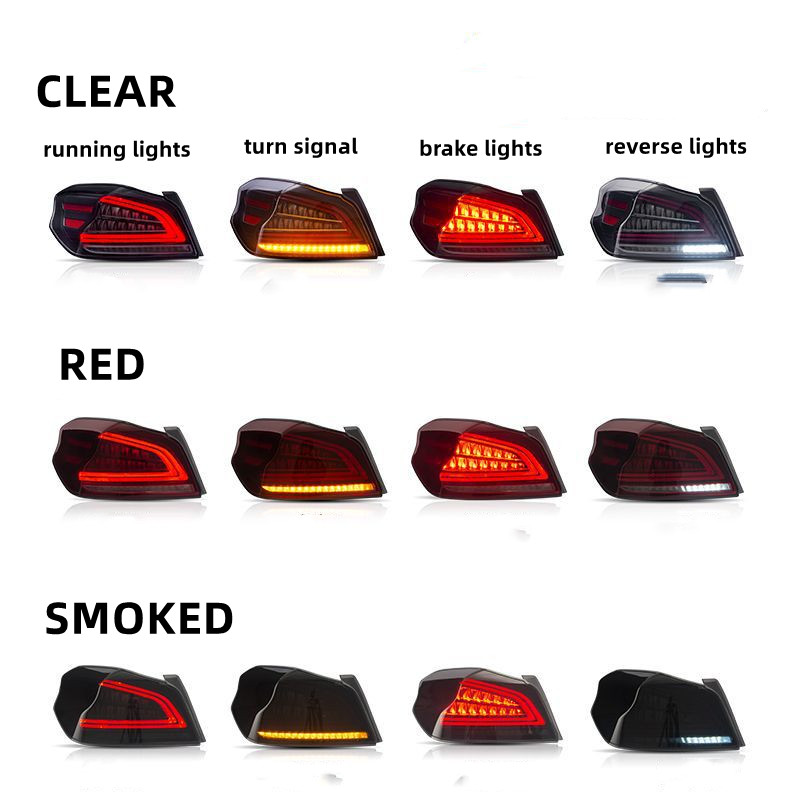Upgrade Taillight For Subaru WRX 20 14-20 21 LED Streaming Light Steering Brake Car Tail Lamp Assembly