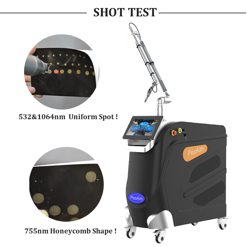 Vertical Picosecond Tattoo Removal Laser Machine Q Switched Nd Yag Laser Pico Pigment Removal Dark Spot Speckle Acne Removal Equipment