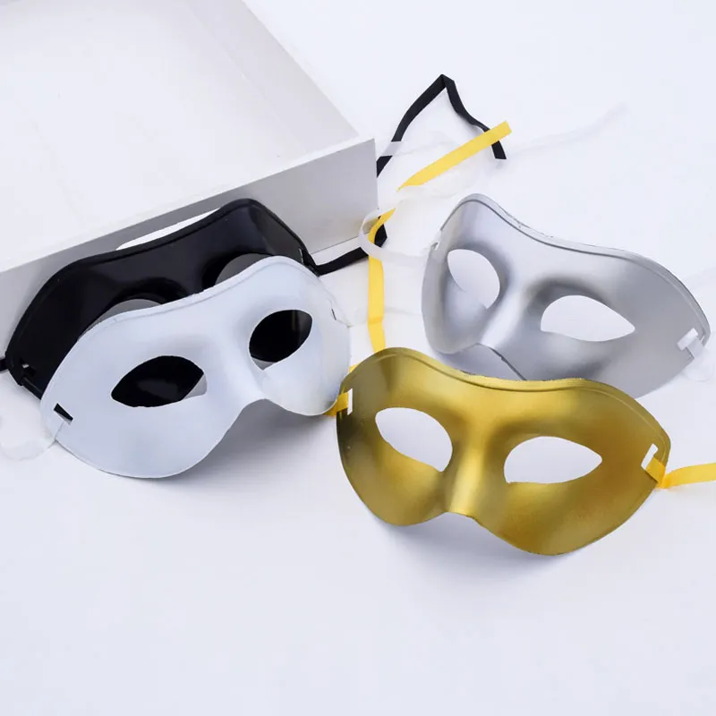 Man Half Face Archaistic Party Masks Antique Classic Men Mask Mardi Gras Masquerade Venetian Costume Party Masks 50pcs Silver GoldZZ