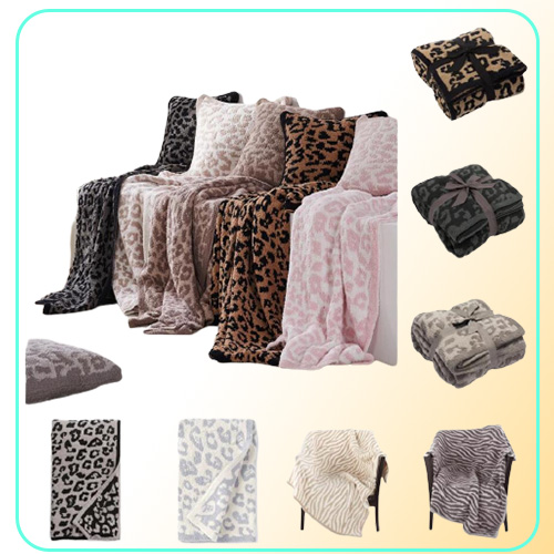 Leopard Designs Blanket Soft Plush Wool Childrens Audlt Knitted Home Soft Cover Throw Travel Blankets7191592