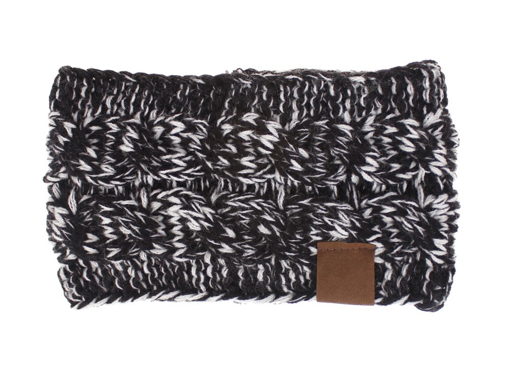 C Hairband Colorful Knitted Crochet Twist Headband Winter Ear Warmer Elastic Hair Band Wide Hair Accessories