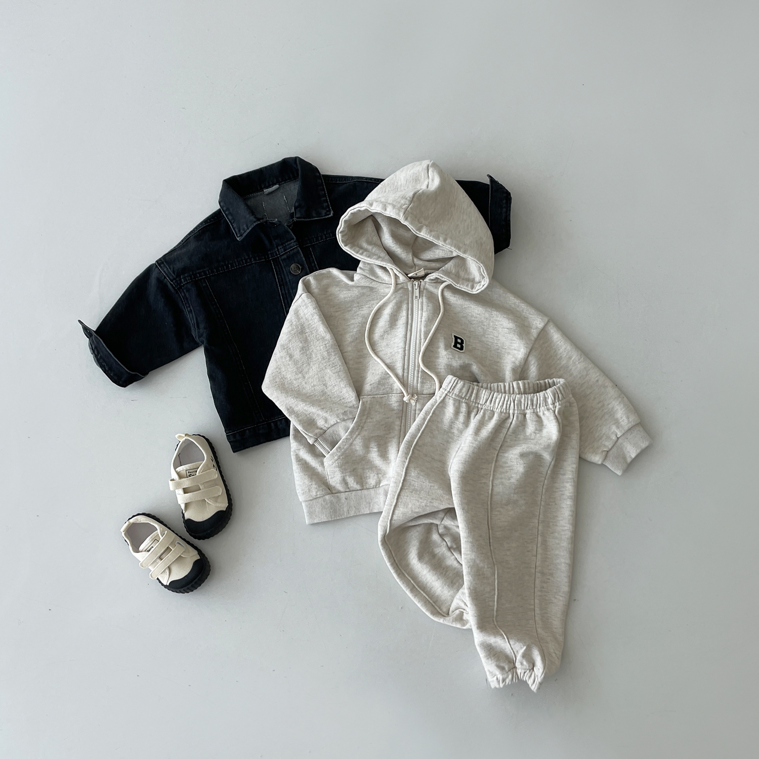Clothing Sets Baby Casual Tracksuit Children Boys Cotton Zipper Hooded JacketJogger Pants Set 2PcsSets Kids Girls Leisure Sport Suit 230814
