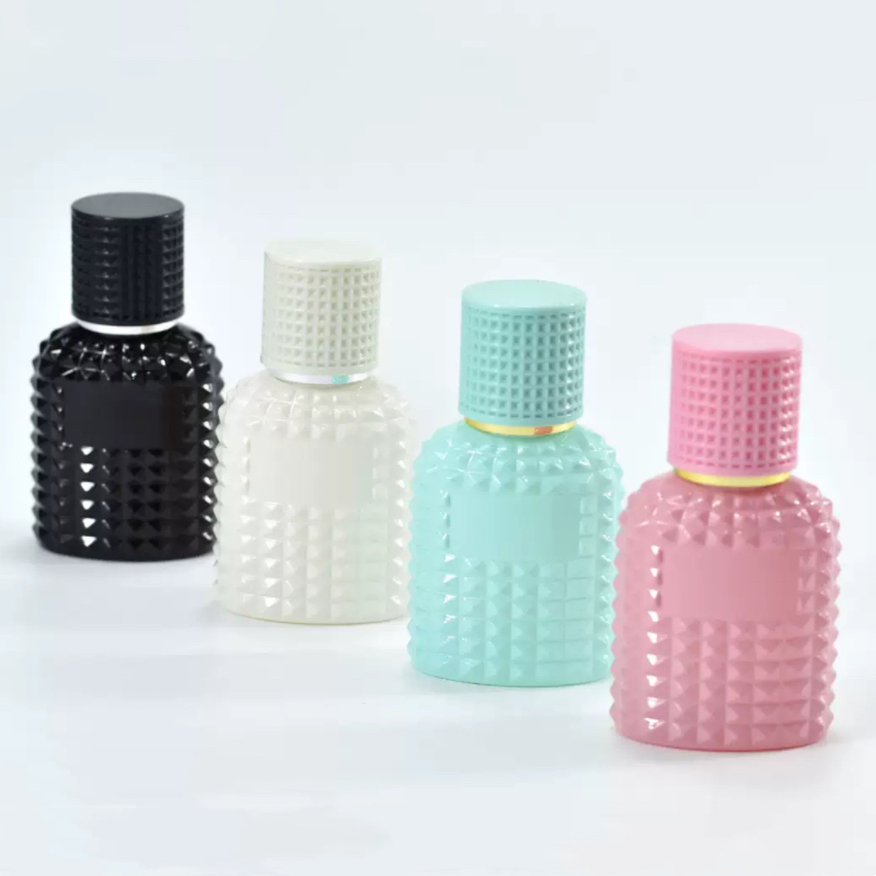 30ml Colorful Thick Empty Perfume Bottles Fashion Refillable Glass Perfume Spray Bottle Essential Oil Fragrance Bottles