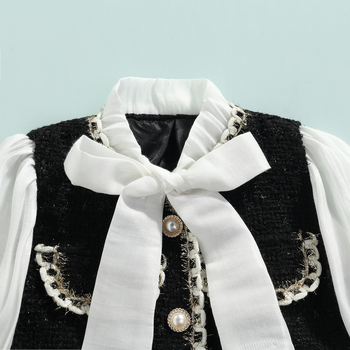 Girl s Dresses 1 6Y Kids Girls Autumn Dress Fashion Baby Long Sleeve Pearls Single breasted Party Princess Children Clothes 230814