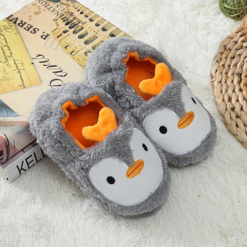 Slipper Winter Cute Kids Slippers Comfortable Baby Warm Cotton Shoes Boys And Girls House Indoor Animal Plush 230814