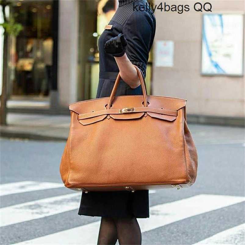 Birkins 50cm Deisgner Bags 5a Genuine Leather Travel and qq qq Leather Handmade with logo free shippingqq Handmade Luxury Bags with logo