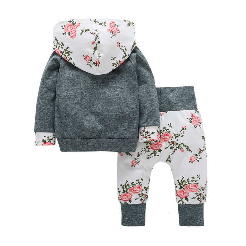Clothing Sets Born Infant Baby Girl Plaid Clothes Long Sleeve Hooded SweatshirtPant 2pcs Sets Baby-Boy-Clothes Outfits Clothing for 0-24m 230814