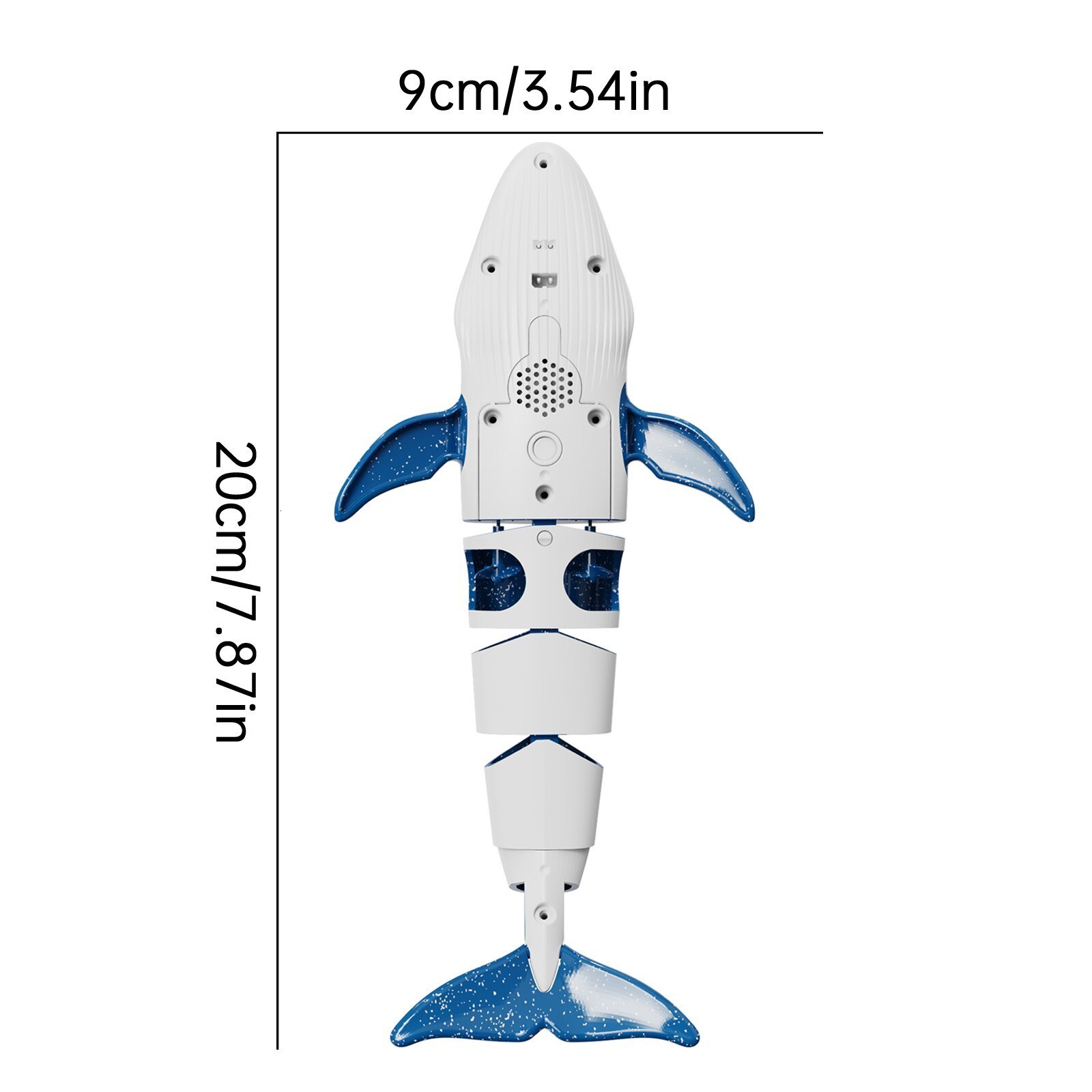 ElectricRC Animals Simulated Remote Control Diving Whale Can Dive Out Of The Water Move Forward Turn Left And Right Children's Toy Spiral D 23081