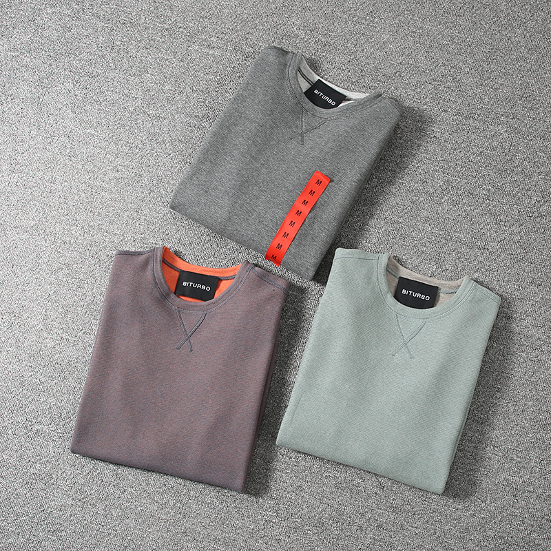 Men's Sweaters Spring Autumn Casual Pure cotton knitting Wear on both sides Trendy Slim Long Sleeve Round Collar Male Pullovers 230814