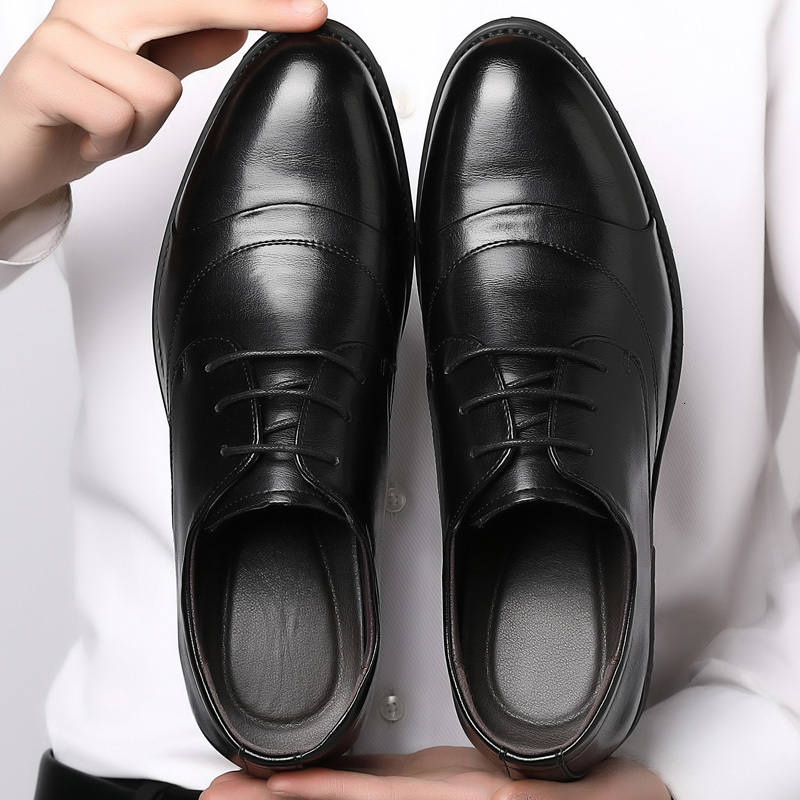 Dress Shoes Fashion Business Men Classic Leather Men'S Suits Laceup New Oxfords Size 44 230814