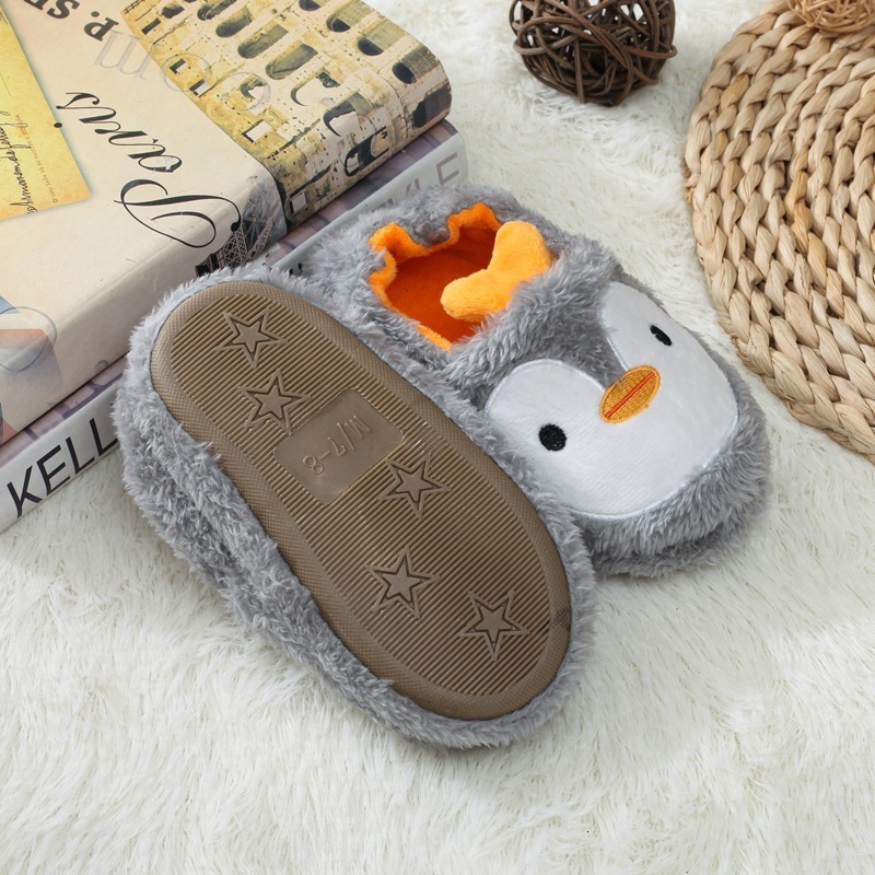 Slipper Winter Cute Kids Slippers Comfortable Baby Warm Cotton Shoes Boys And Girls House Indoor Animal Plush 230814