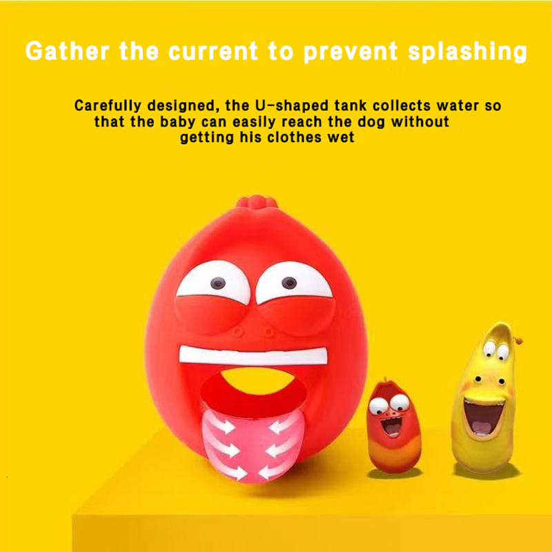 Halloween Toys Anime Larva Faucet Antisplash Cute Insects Yellow Red Worm Toy Toilet Kitchen Cartoon Tap Water Flower Shower 230815