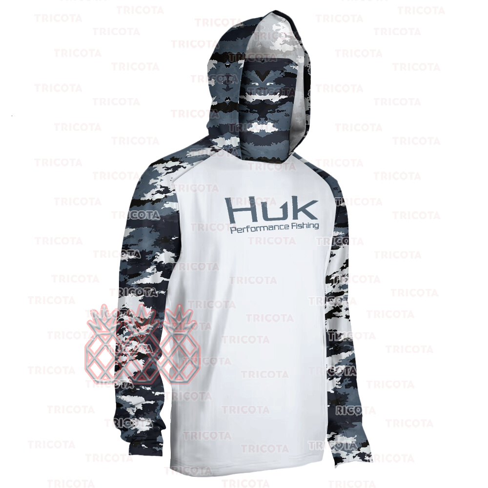 Outdoor T-Shirts HUK Fishing Shirts Men Sun Protection Long Sleeve Jerseys Summer UPF50 High Performance Fishing Clothes Anti-UV Fishing T-Shirt 23081 - view 3
