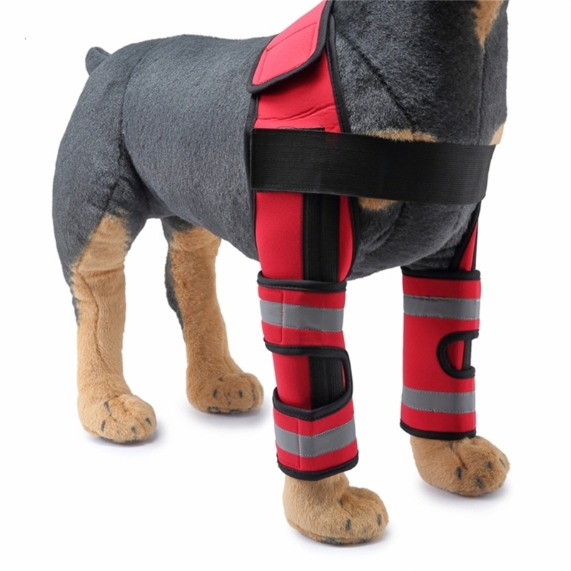 Dog Apparel Elbow Brace Protector Anti Lick Wound Soft Breathable Pain Relief Shoulder Support Sleeves Pads for Canine 230814