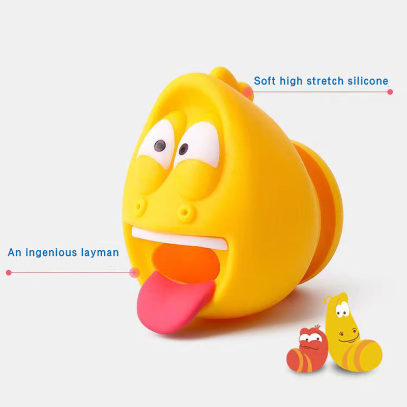 Halloween Toys Anime Larva Faucet Antisplash Cute Insects Yellow Red Worm Toy Toilet Kitchen Cartoon Tap Water Flower Shower 230815