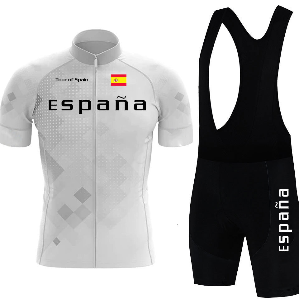 Cycling Jersey Sets Tour of Spain style Jersey Cycling Men Mountain bike Jerseys Summer cycle T-shirts briefs mountain bike clothing 230815