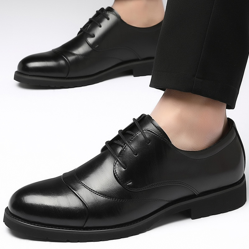 Dress Shoes Fashion Business Men Classic Leather Men'S Suits Laceup New Oxfords Size 44 230814