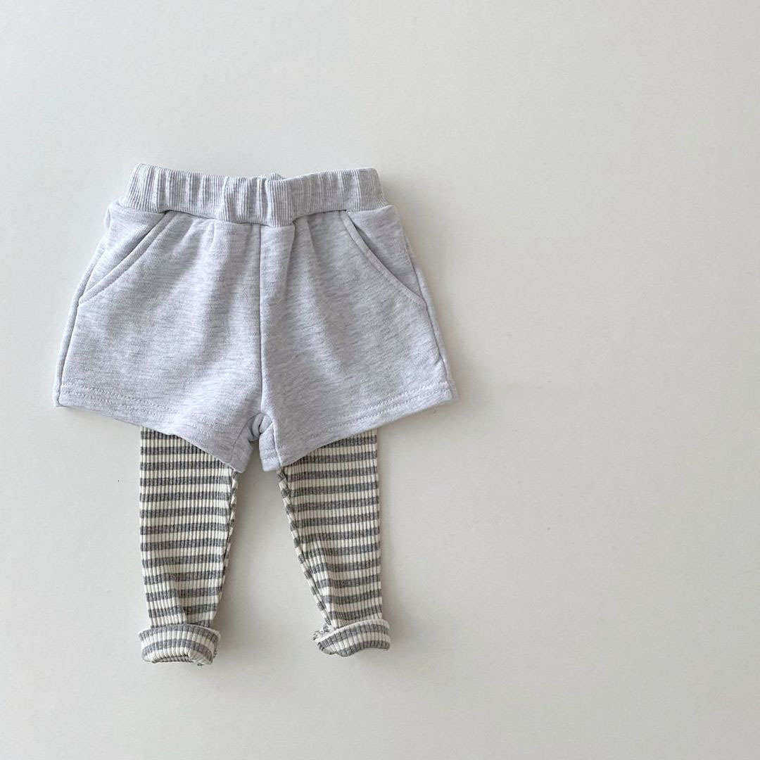 Clothing Sets Korean Baby Cotton Kintting Clothing Sets Kids Boy Girls Outfit Spring Autumn Teenage Infant Tracksuit Pullovers TopsPants 2PCS 230814