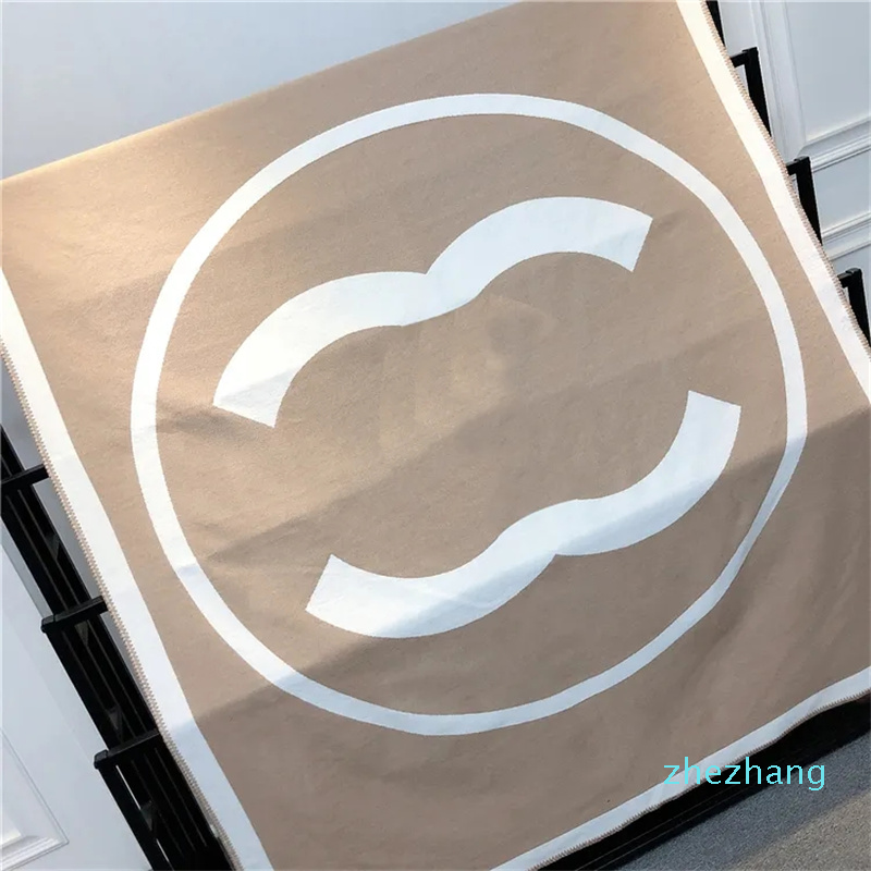 2023-Blankets Letter printed Knitted Throw Crochet Wool Plaid for Couch/Chair/Love Seat/Car Camping Festival gifts Soft and comfortable Blanket Shawl