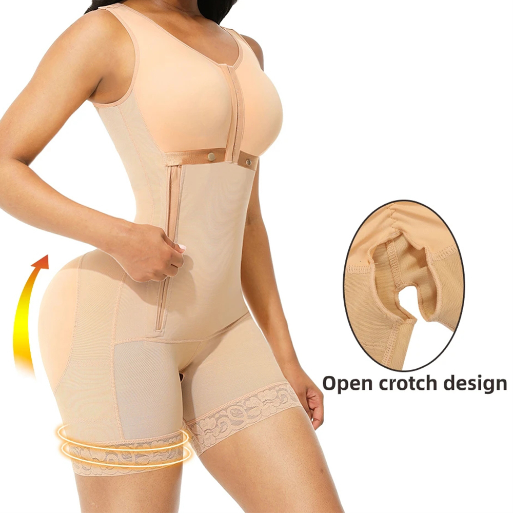 Waist Tummy Shaper Fajas Colombianas BBL Stage 2 Post Surgery Shapewear Bodysuit Postpartum Girdle High Compression Full Body Shaper Butt Lifter 23081