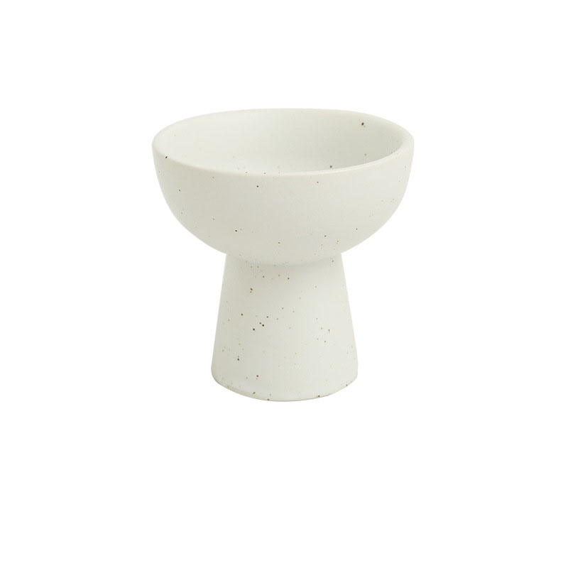 Bowls Vintage Ceramic High Legged Dessert Bowl Pudding Ice Cream Cups Plates Cold Dishes Soup Appetizers