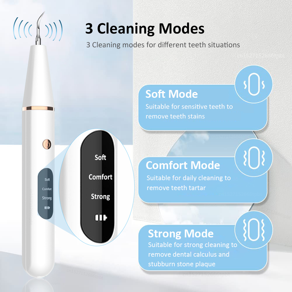 Other Oral Hygiene G6 Ultrasonic Dental Calculus Remover Teeth Plaque Tartar Eliminator Stains Cleaner Electric Dental Tooth Stone Remover 230815
