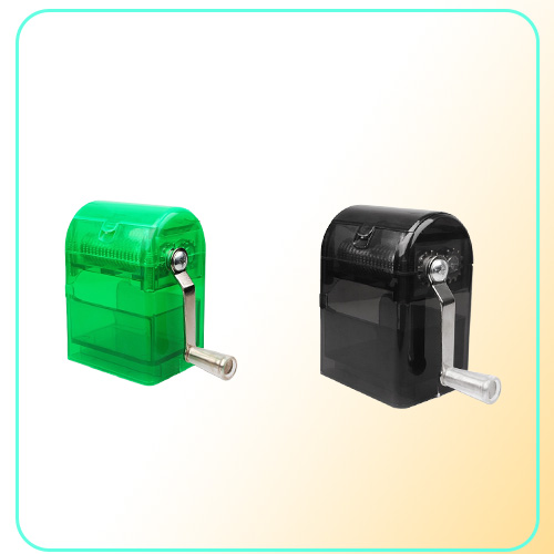 Mills Hand Crank Crusher Tobacco Cutter Grinder Hand Muller Shredder Smoking Case mincer u71101 T200323
