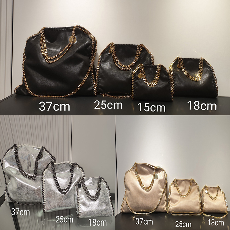 new large tote bag women black luxury designer shopping chain bags wallet messenger leather handbags stella shoulder bags quality purses pink sliver crossbody
