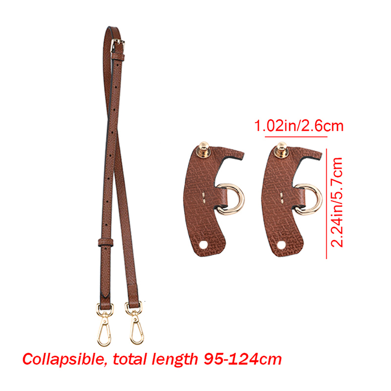 Bag Parts Accessories 1Set Bag Strap For Mini Punch-Free Genuine Leather Shoulder Strap Set Transformation Crossbody Strap Bag Accessories 230815