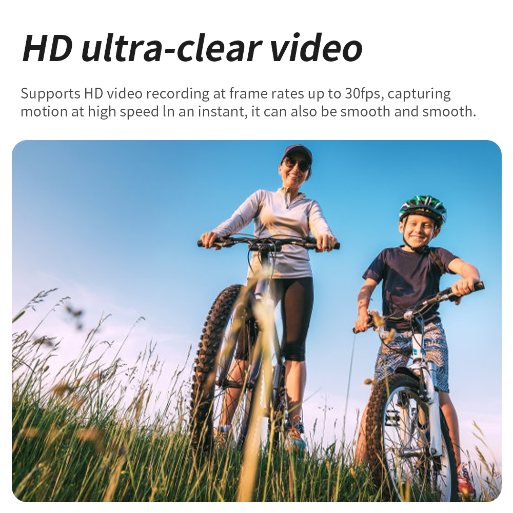 Weatherproof Cameras 4K HD Pocket Action Camera 270° Rotatable Wifi Mini Sports with Waterproof Case for Helmet Travel Bicycle Driver Recorder 230816