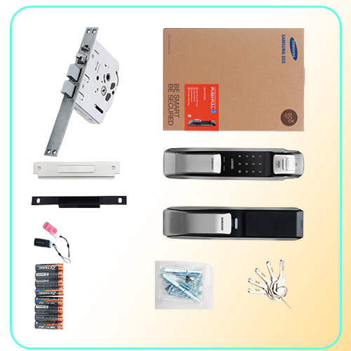 SHPDP728 Keyless BlueTooth lock Fingerprint PUSH PULL Two Way Digital Door Lock English Version Big Mortise