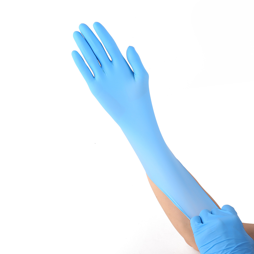 Five Fingers Gloves 2050100 pcs Nitrile Disposable Kitchen Latex Household Cleaning Beauty Barber Food Grade Cake Baking 230816