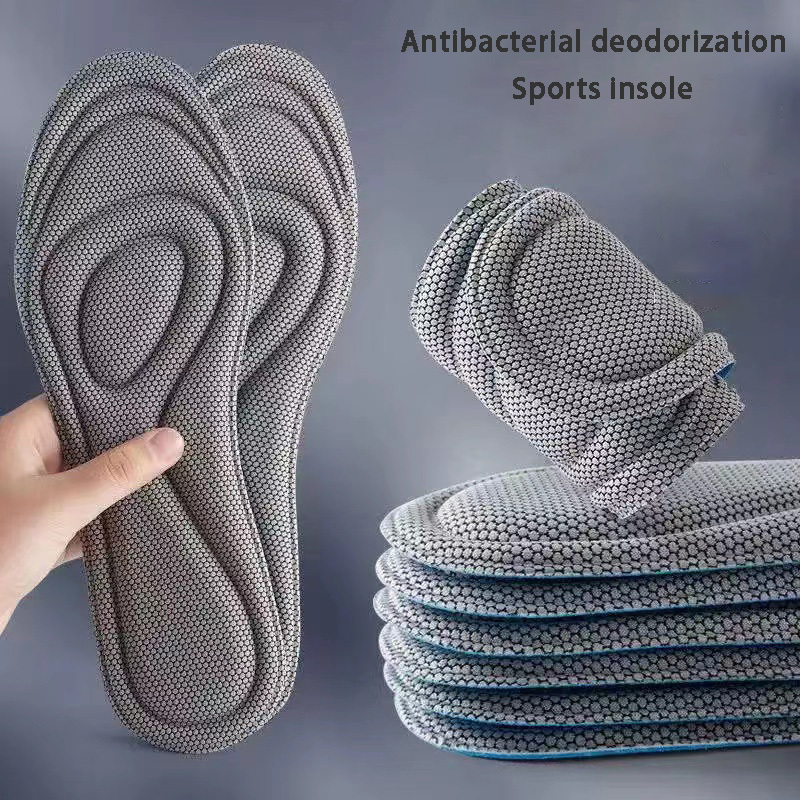 Shoe Parts Accessories Memory Foam Insoles for Shoes Men Women Nano Antibacterial Massage Sport Insole Feet Orthopedic Shoe Sole Running Accessories 230816
