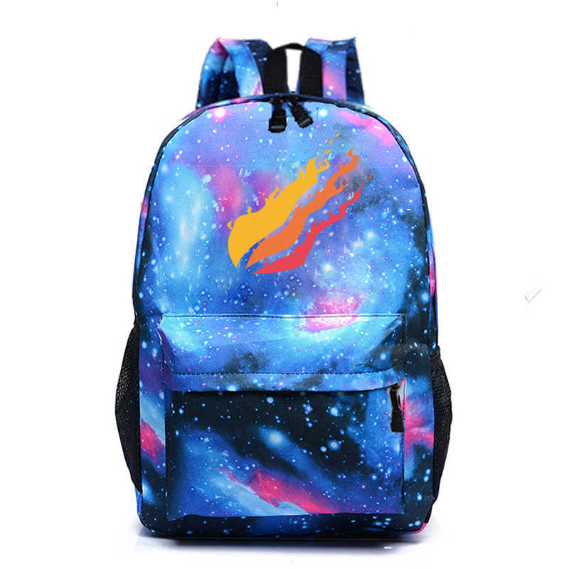 New Prestonplayz Printed Starry Sky Backpack Casual Primary and Secondary School Student Backpack Computer Bag 230815