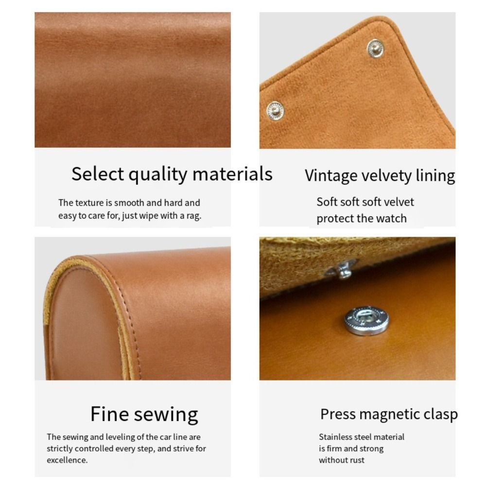 Jewelry Boxes Portable Watch Roll Dustproof PU Wrist Watch Display Bag Durable Watch Organizer Holder Leather Watch Storage Case 230815