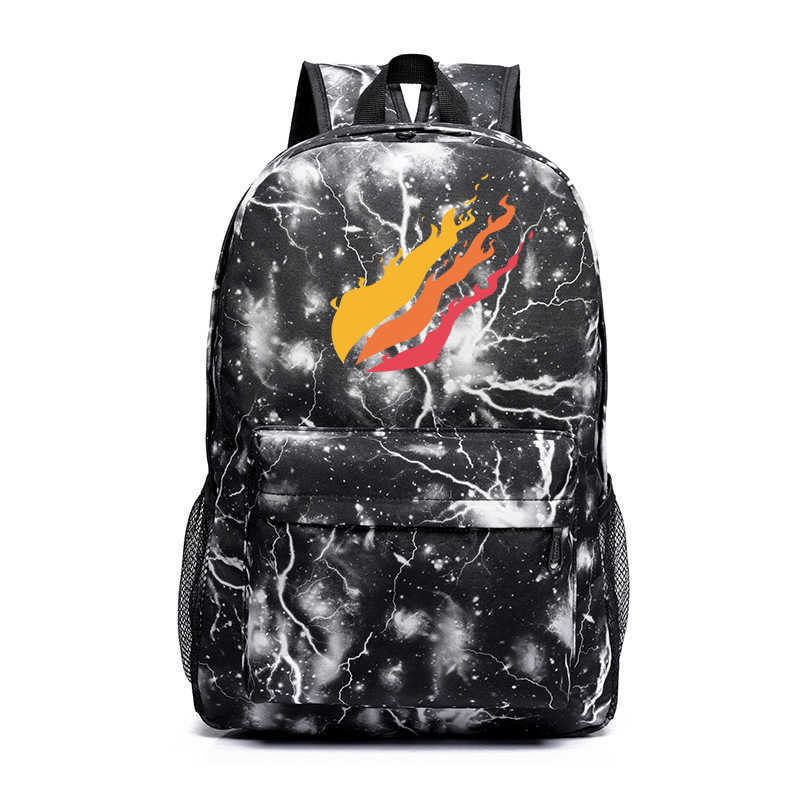 New Prestonplayz Printed Starry Sky Backpack Casual Primary and Secondary School Student Backpack Computer Bag 230815