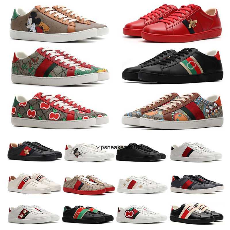 Casual Shoes Bee Ace Sneakers Low Womens Shoe With Box Sports Trainers Designer Tiger Embroidered White Red Green Stripes walking Mens Woman retroes sneaker