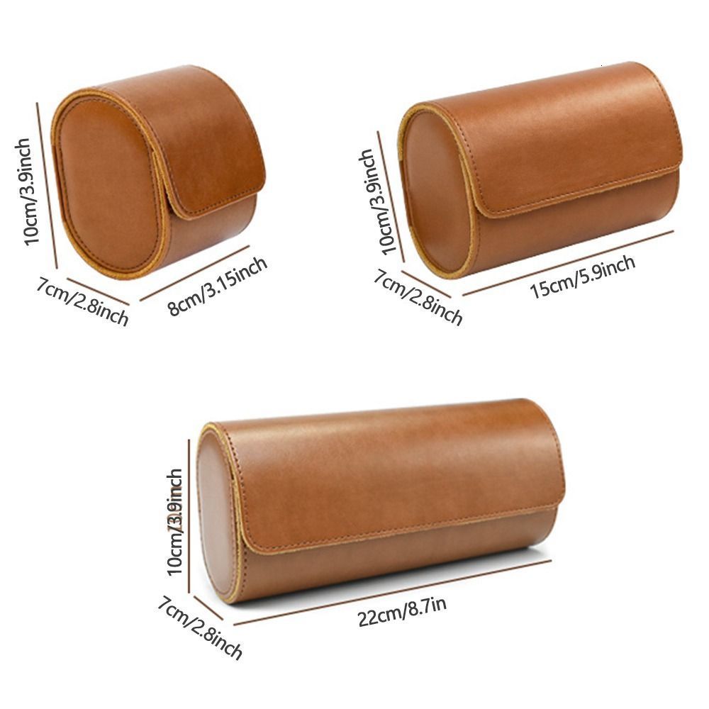 Jewelry Boxes Portable Watch Roll Dustproof PU Wrist Watch Display Bag Durable Watch Organizer Holder Leather Watch Storage Case 230815
