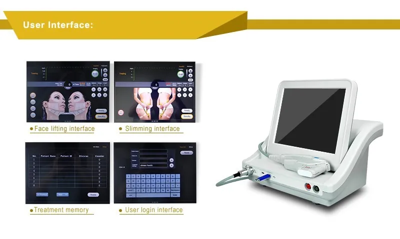 portable hifu machine ultrasonic Face and Body beauty hifu skin care HIFU Skin Lift body slim Non-invasive Anti-Aging Equipment with Cartrid