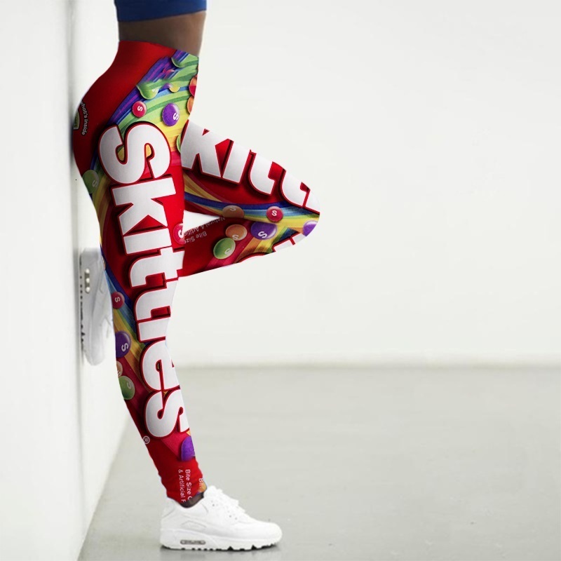 Womens Leggings Sport Leggings Women 3D Snacks Printing Tights Yoga Pants Gym Leggin Ladies Seamless Leggins for Female Leginsy Sexy Legins 230815