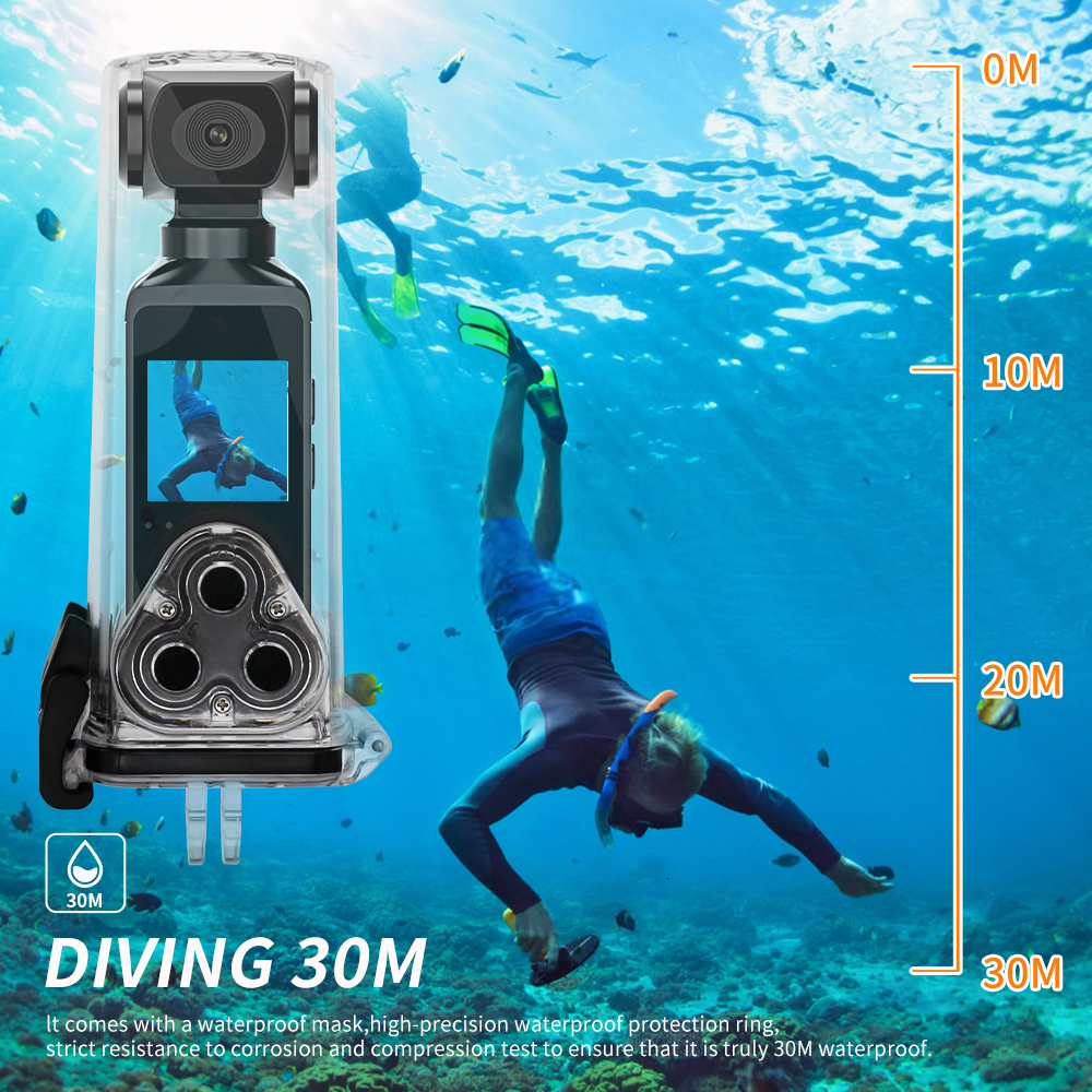 Weatherproof Cameras 4K HD Pocket Action Camera 270° Rotatable Wifi Mini Sports with Waterproof Case for Helmet Travel Bicycle Driver Recorder 230816