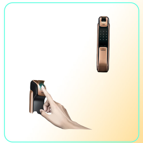 SHPDP728 Keyless BlueTooth lock Fingerprint PUSH PULL Two Way Digital Door Lock English Version Big Mortise
