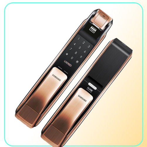 SHPDP728 Keyless BlueTooth lock Fingerprint PUSH PULL Two Way Digital Door Lock English Version Big Mortise