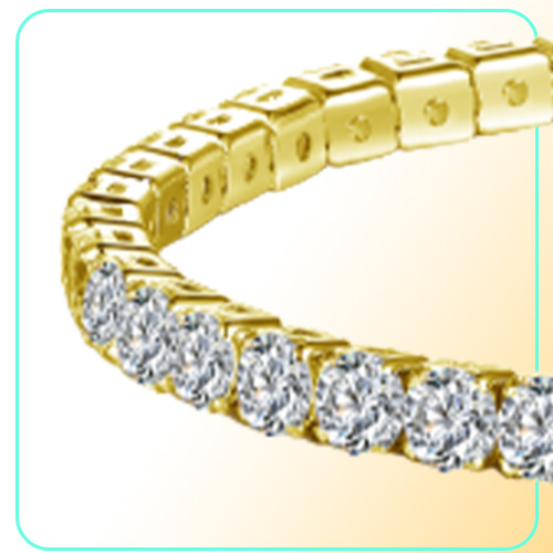 18K WhiteYellow Gold Plated Sparkling Cubic Zircon CZ Cluster Tennis Bracelet Fashion Womens Jewelry for Party Wedding3406698