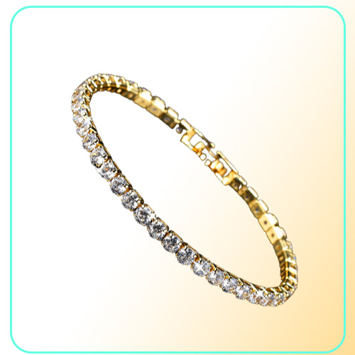 18K WhiteYellow Gold Plated Sparkling Cubic Zircon CZ Cluster Tennis Bracelet Fashion Womens Jewelry for Party Wedding3406698