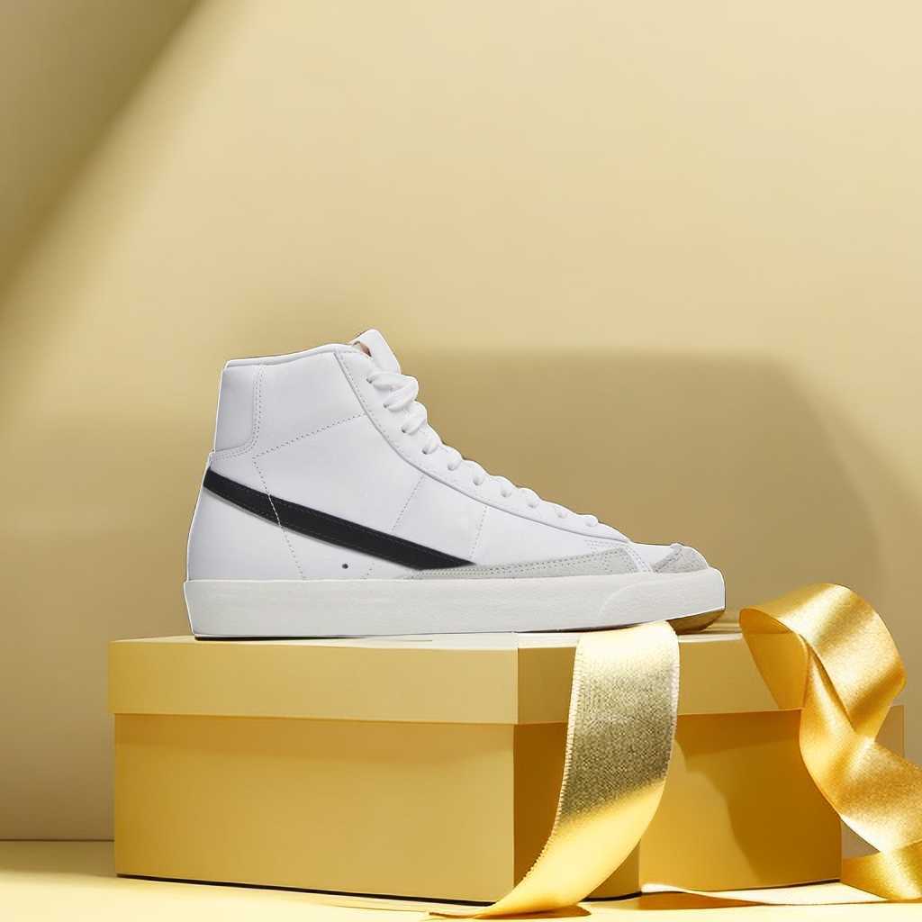 Back To School Blazer Shoes HIGH QUALITY Mid 77 Vintage Blazers Jumbo Low Casual Shoes Men Women Black White X Multi Color Indigo Pine Green University Blue Men
