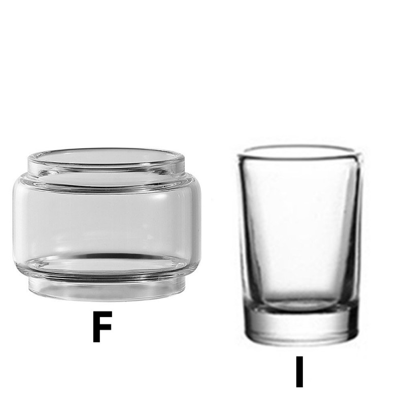 FATUBE BUBBLE Shot GLASS Cup TUBE for Lotus RTA / Fat Rabbit Tank/Hellbeast / Rebirth 25mm/ Vertex 5ml / Destiny 4ml