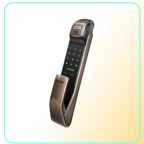 SHPDP728 Keyless BlueTooth lock Fingerprint PUSH PULL Two Way Digital Door Lock English Version Big Mortise